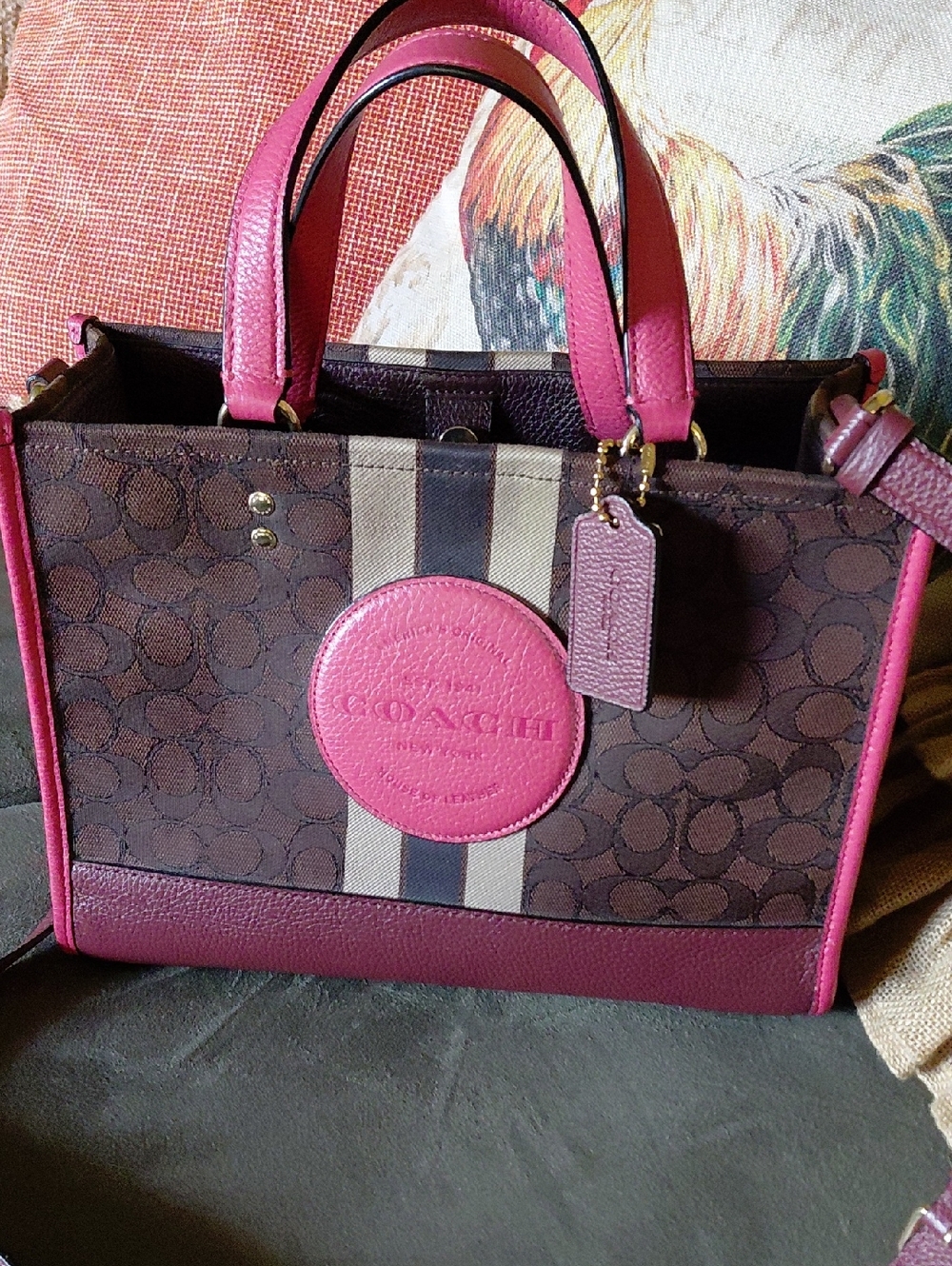 COACH Dempsey Carryall Bag In Signature Jacquard With Coach Patch